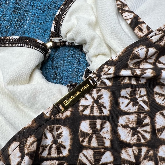 Michael Kors Brown Sand Dollar One Piece Swimsuit Size 10 - Picture 6 of 9